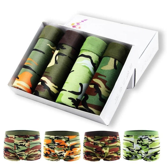 4Pcs Breathable Antibacterial Men's Underwear