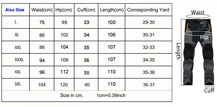 Summer Hiking Quick Dry Pants